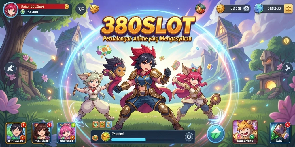 Tampilan gameplay 380SLOT yang penuh warna dan dinamis.