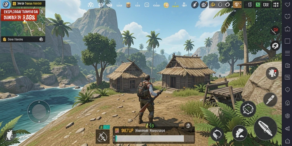 Screenshot 987UP menampilkan gameplay menawan di dunia terbuka.