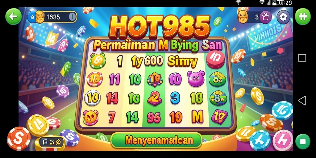 Tampilan gameplay HOT985 yang menarik saat bermain Bingo.