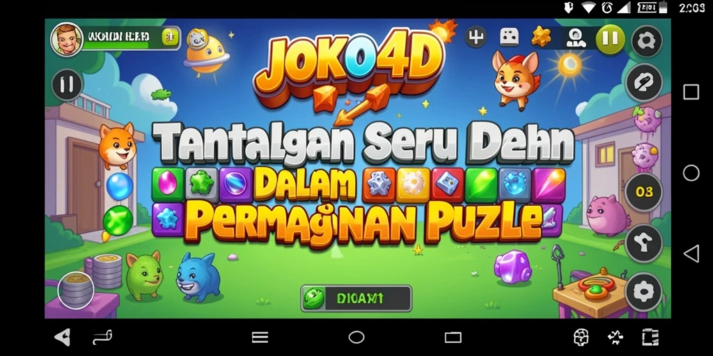 Tampilan gameplay JOKO4D yang menantang dan seru.