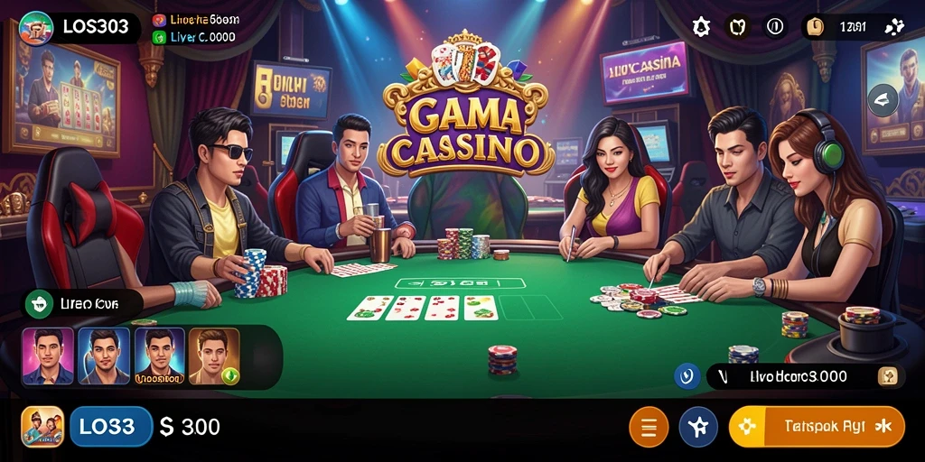 Tampilan gameplay Live Casino yang mendebarkan dan interaktif.