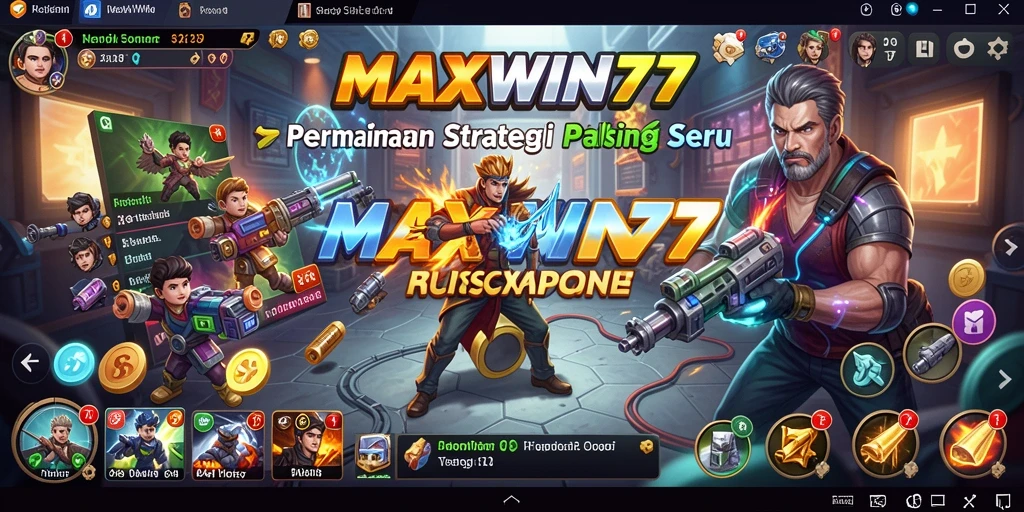 Tampilan gameplay <strong>MAXWIN77</strong> yang menakjubkan dan penuh strategi.