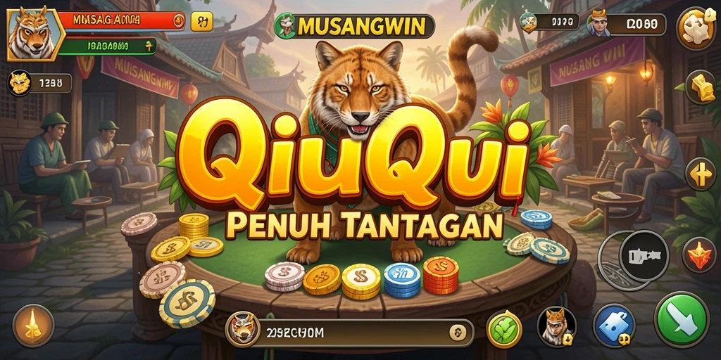Tampilan gameplay seru di MUSANGWIN dengan fitur QiuQiu yang menarik.