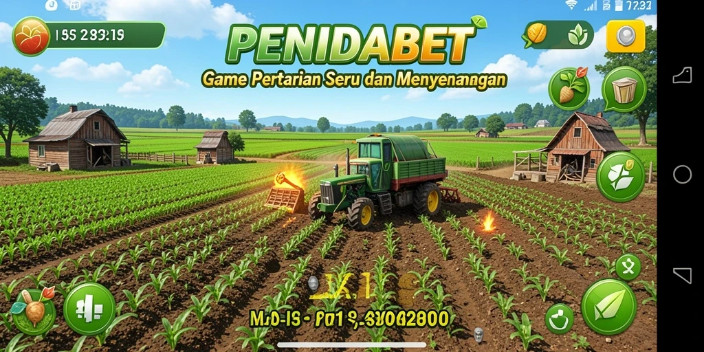 Screenshot gameplay PENIDABET menunjukkan keseruan bertani dan mengelola ladang.