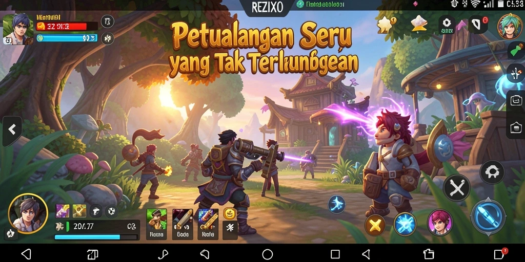 Gameplay REZIXO yang menakjubkan dalam petualangan penuh aksi.
