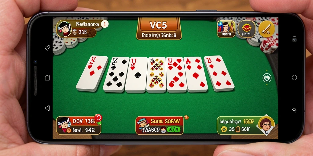 Gameplay seru dalam permainan Domino VC5.
