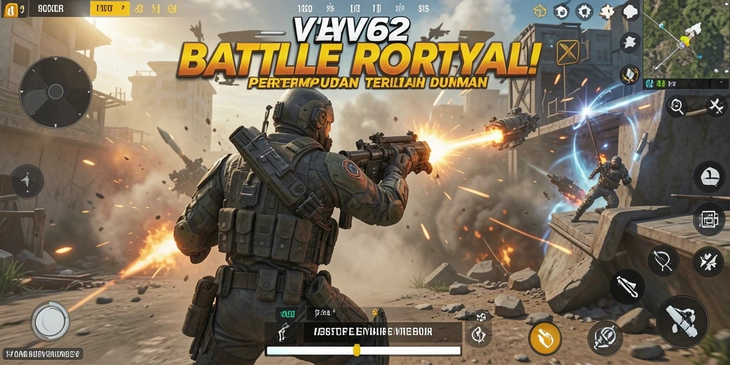 Gameplay seru di VV62 saat pertempuran Battle Royale.